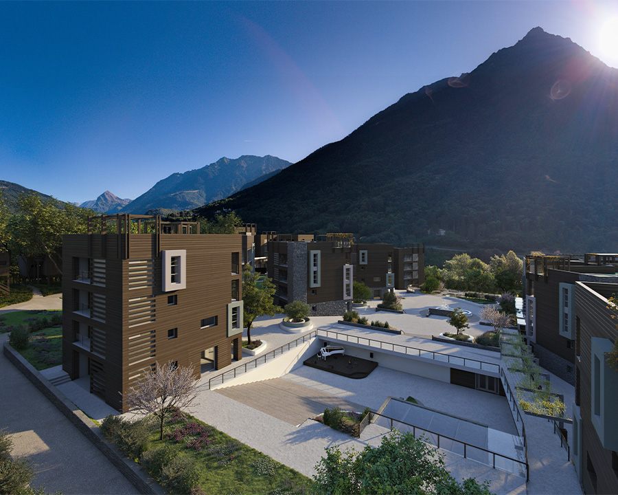 Piazza e teatro Sun Village